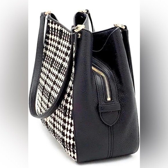 Kate Spade Leila Tweed MD Triple Compartment Shoulder Bag NWOT MSRP: $479.00 - Picture 5 of 16